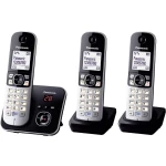 Analogni bežični telefon Panasonic KX-TG6823 Trio automatska sekretarica, telefoniranje slobodnih ruku, crne boje, srebrne boje