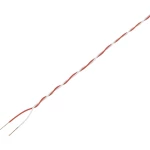 Spojna žica 2 x 0.28 mm? crvene, bijele boje Conrad Components 1020809 5 m