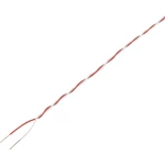 Spojna žica 2 x 0.28 mm? crvene, bijele boje Conrad Components 1020811 20 m
