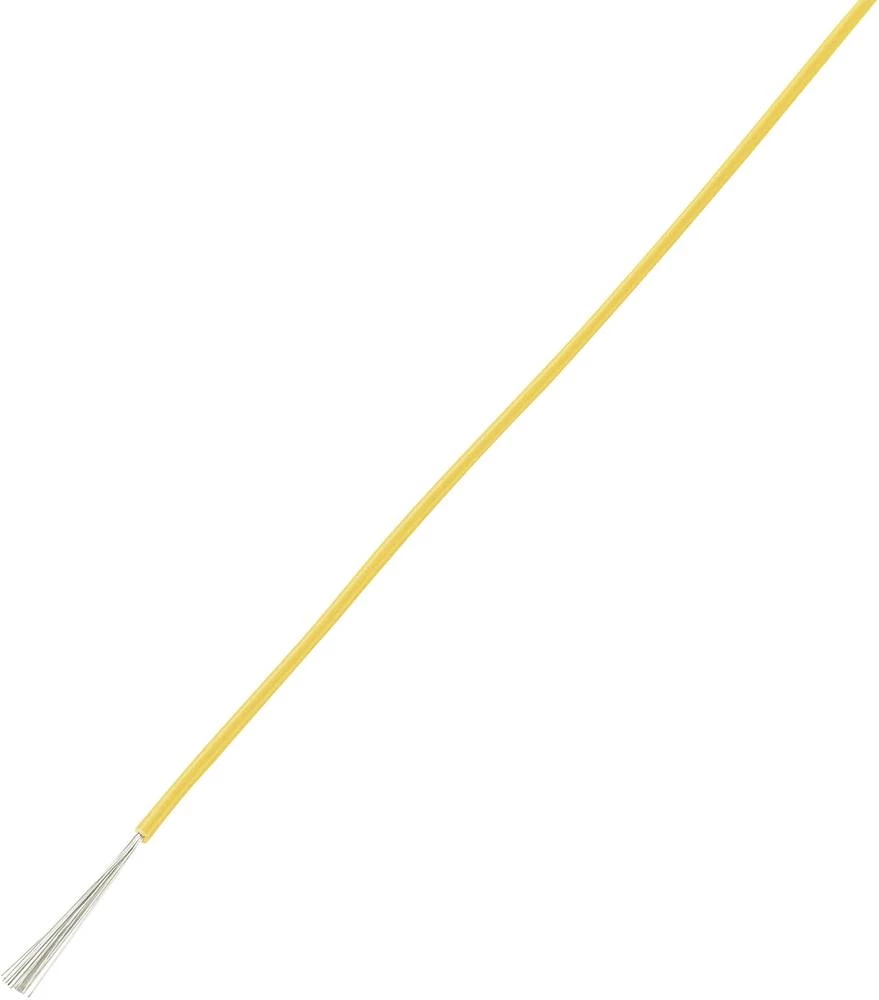 Finožični vodič LiY 1 x 0.75 mm? žute boje Conrad Components 605733 10 m slika