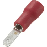 Plosnati utikač, širina utikača: 2.8 mm debljina utikača: 0.5 mm 180 ° djelomično izolirani, crvene boje Conrad Components 73675