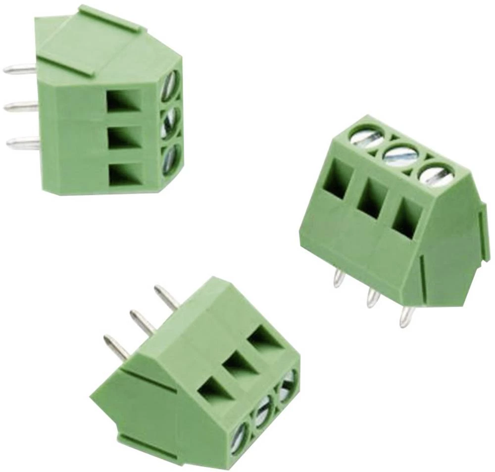 Schraubklemmblock 3.31 mm Polzahl 3 WR-TBL 211 Würth Elektronik Grün 1 St. slika