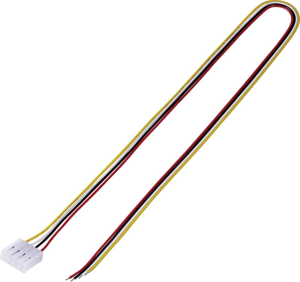 Konfekcionirana pramenka, ukupan broj polova: 4 TRU Components 1244009 mjere rastera: 3.96 mm 1 kom. slika