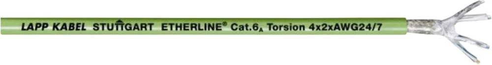 Mrežni kabel CAT 6a S/UTP 2 x 2 x 0.20 mm zelene boje LappKabel 2170483 100 m slika