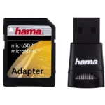 Vanjski čitač memorijskih kartica 91047 Hama USB 2.0 crna
