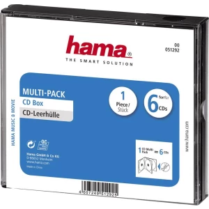 Prazne kutije za CD-e Multipack Hama 6 CD-a slika