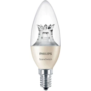 LED žarulja E14 oblik svijeće 5.5 W = 40 W topla bijela (promjer x D) 38 mm x 113 mm KEU: A+ Philips Lighting prigušivanje, Scen slika