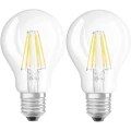 LED žarulja E27 klasičan oblik 7 W = 60 W toplo bijela (promjer x D) 60 mm x 105 mm KEU: A++ OSRAM sa žarnom niti 2 kom. slika
