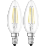 LED žarulja E14 oblik svijeće 4 W = 40 W toplo bijela (promjer x D) 35 mm x 97 mm KEU: A++ OSRAM sa žarnom niti 2 kom.