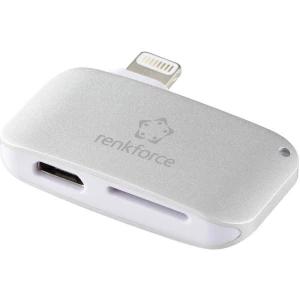Vanjski čitač memorijskih kartica Apple Lightning Renkforce CR53E-APPLE srebrni slika