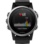 GPS sat za mjerenje pulsa s ugrađenim senzorom fenix 5S Garmin Bluetooth srebrna, crna