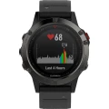GPS sat za mjerenje pulsa s ugrađenim senzorom fenix 5 Garmin Bluetooth siva, crna slika
