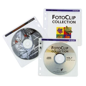 Prozirne omotnice za CD/DVD-e Hama 14,5 x 14 cm (Š  x V) polipropilen prozirna/bijela 40 kom./paket slika