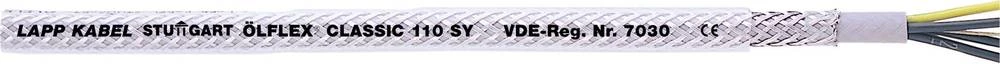 Krmilni kabel ÖLFLEX® CLASSIC 110 SY 4 G 1 mm sive boje, prozirne boje LappKabel 1125204 500 m slika
