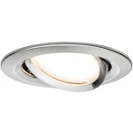 LED ugradbena svjetiljka 3-dijelni set 20.4 W topla bijela Paulmann Coin Slim 93878 željezo (četkano)