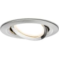 LED ugradbena svjetiljka 6.8 W topla bijela Paulmann Coin Slim 93877 željezo (četkano) slika