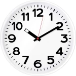 Zidni kvarčni sat EuroTime 82321 bijele boje