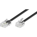 ISDN priključni kabel [1x RJ45 utikač 8p4c - 1x RJ11 utikač 6p4c] 3 m crne boje slika