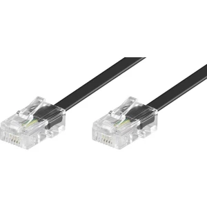 ISDN priključni kabel [1x RJ45 utikač 8p4c - 1x RJ45 utikač 8p4c] 3 m crne boje slika
