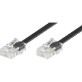 ISDN priključni kabel [1x RJ45 utikač 8p4c - 1x RJ45 utikač 8p4c] 6 m crne boje slika