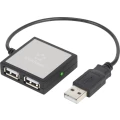 4-portni USB 2.0-Hub srebrne boje slika