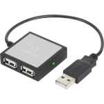4-portni USB 2.0-Hub srebrne boje