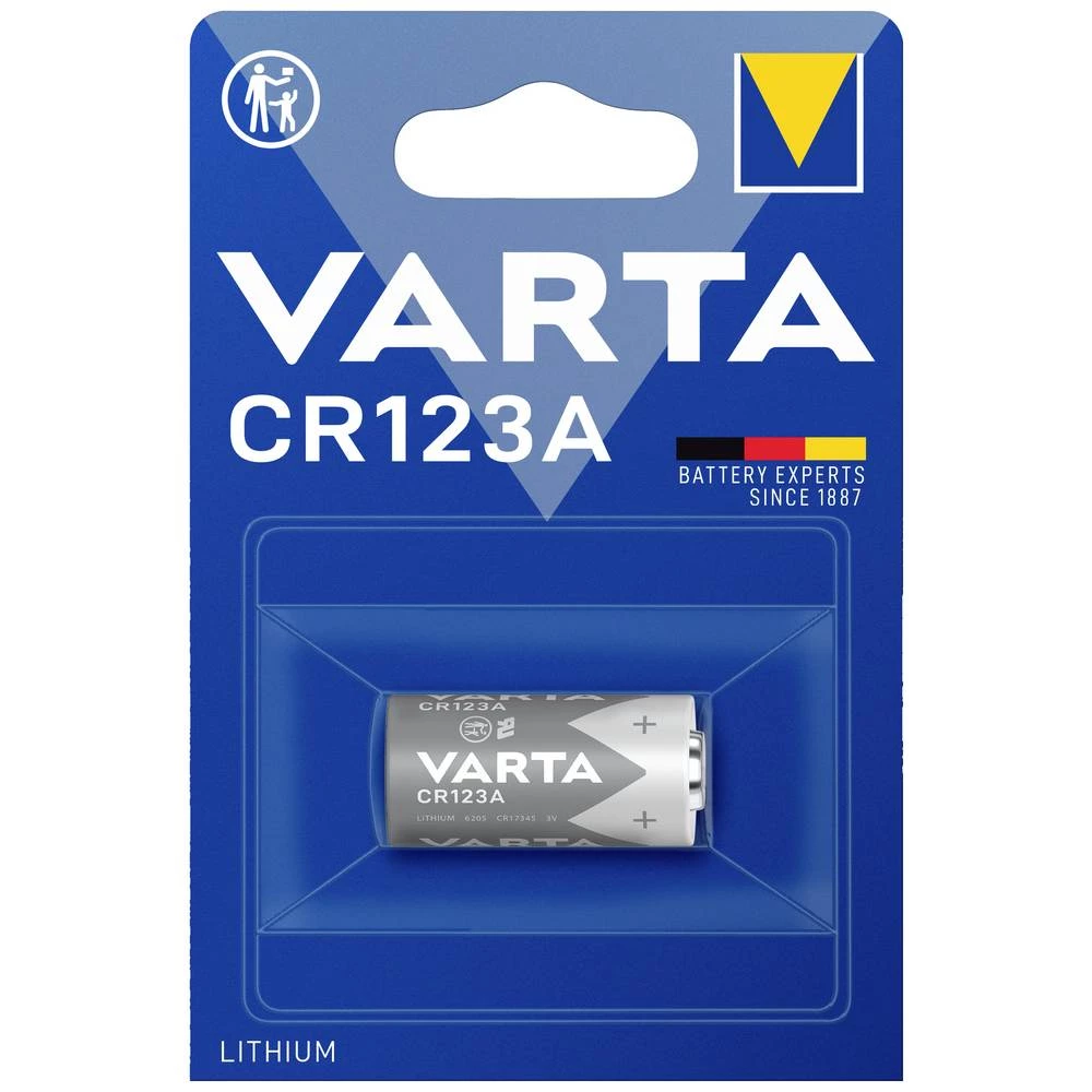 Varta LITHIUM Cylindr. CR123A Bli 1 fotobaterije CR-123A litijev 1430 mAh 3 V 1 St. slika