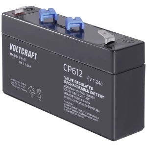 VOLTCRAFT CE6V/1,2Ah VC-12713930 olovni akumulator 6 V 1.2 Ah olovno-koprenasti (Š x V x D) 97 x 58 x 24 mm plosnati priključak 4.8 mm bez održavanja slika