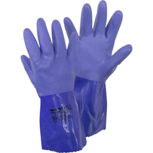 Showa 4708 660 Gr. L pamučne tkanine, pvc rukavice za kemikalije Veličina (Rukavice): 9, l EN 388 , EN 374-2 , EN 374-3, slika