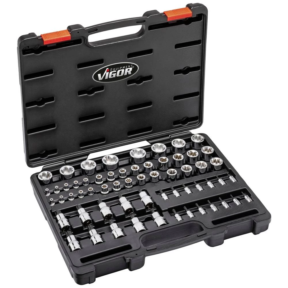Vigor komplet nastavaka za nasadni ključ 1", 1/4" (6.3 mm), 3/4" 60-dijelni V7920N slika
