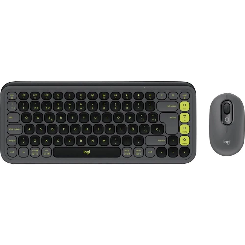 Logitech POP ICON COMBO Bluetooth® tipkovnica, set miša Easy Switch 3 uređaji, tipke za multimediju, funkcija multipair slika