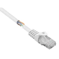 Basetech RJ45 BT-2272258 mrežni kabeli, patch kabeli cat 5e U/UTP 3.00 m bijela sa zaštitom za nosić slika