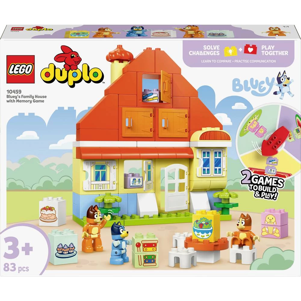 10459 LEGO® DUPLO Bluey Blueyjeva obiteljska kuća s igrom pamćenja slika