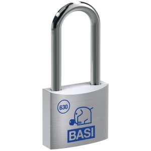 BASI - lokot - VHS 630H - aluminij - razni ključevi - 40 mm - unutarnja visina okova - 63 mm Basi 6302-4000 lokot 40 mm različito zatvaranje    zaključavanje s ključem slika