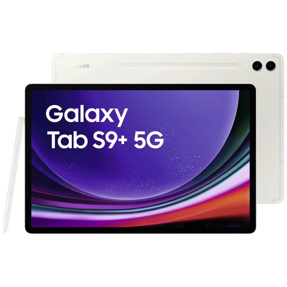 Samsung Galaxy Tab S9+ LTE/4G, 5G, WiFi 256 GB bež boja Android tablet PC 31.5 cm (12.4 palac) 2.0 GHz, 2.8 GHz, 3.36 G slika