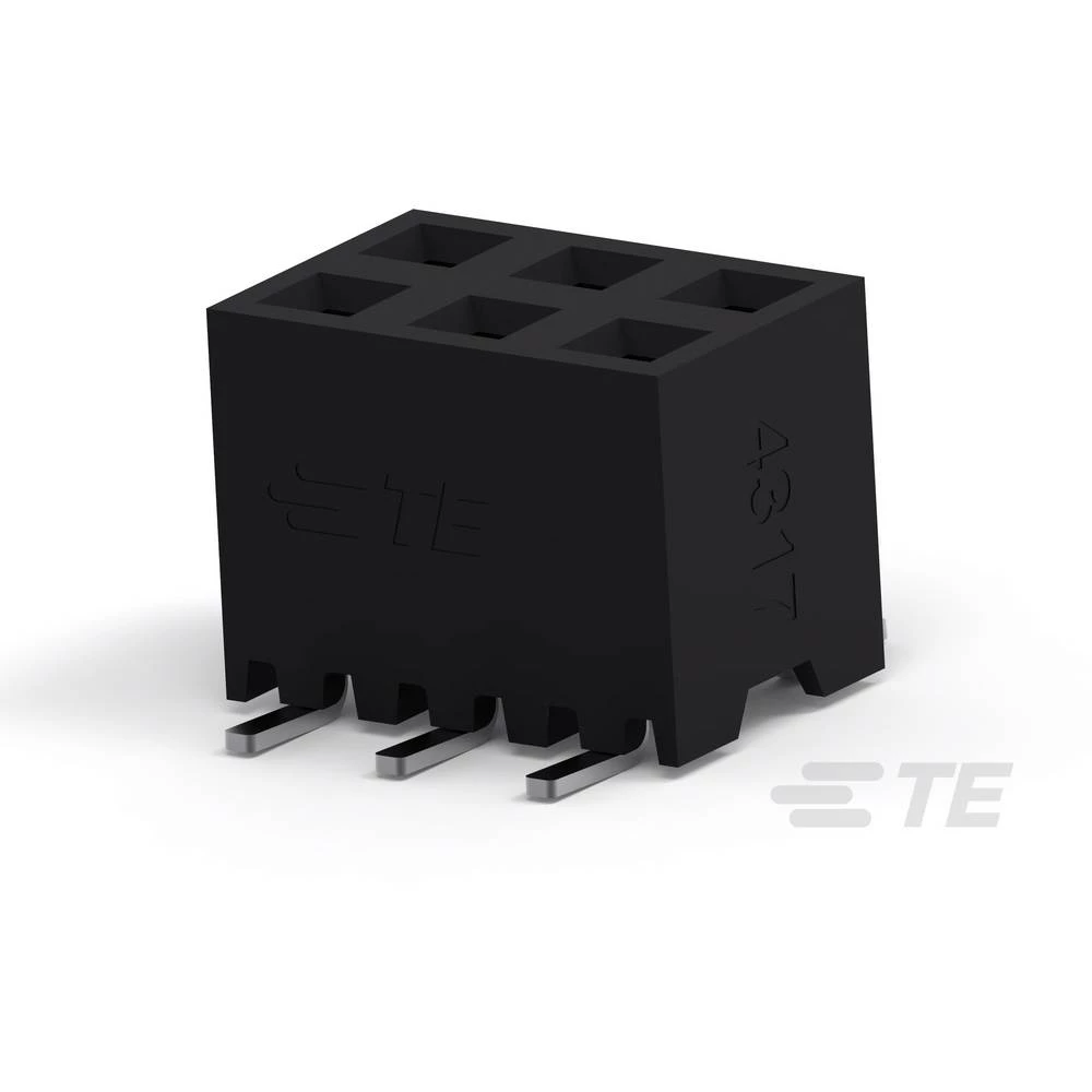 TE Connectivity ugradna standardna letva sa ženskim kontaktima 2307819-6 1 St. Tape on Full reel slika