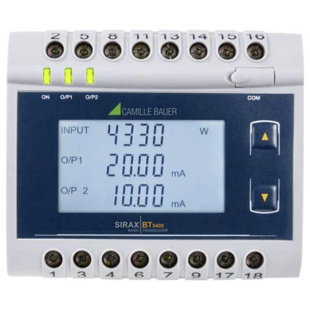 Pretvornik za snagu, fazni kut i faktor snage, RS485, LCD zaslon slika