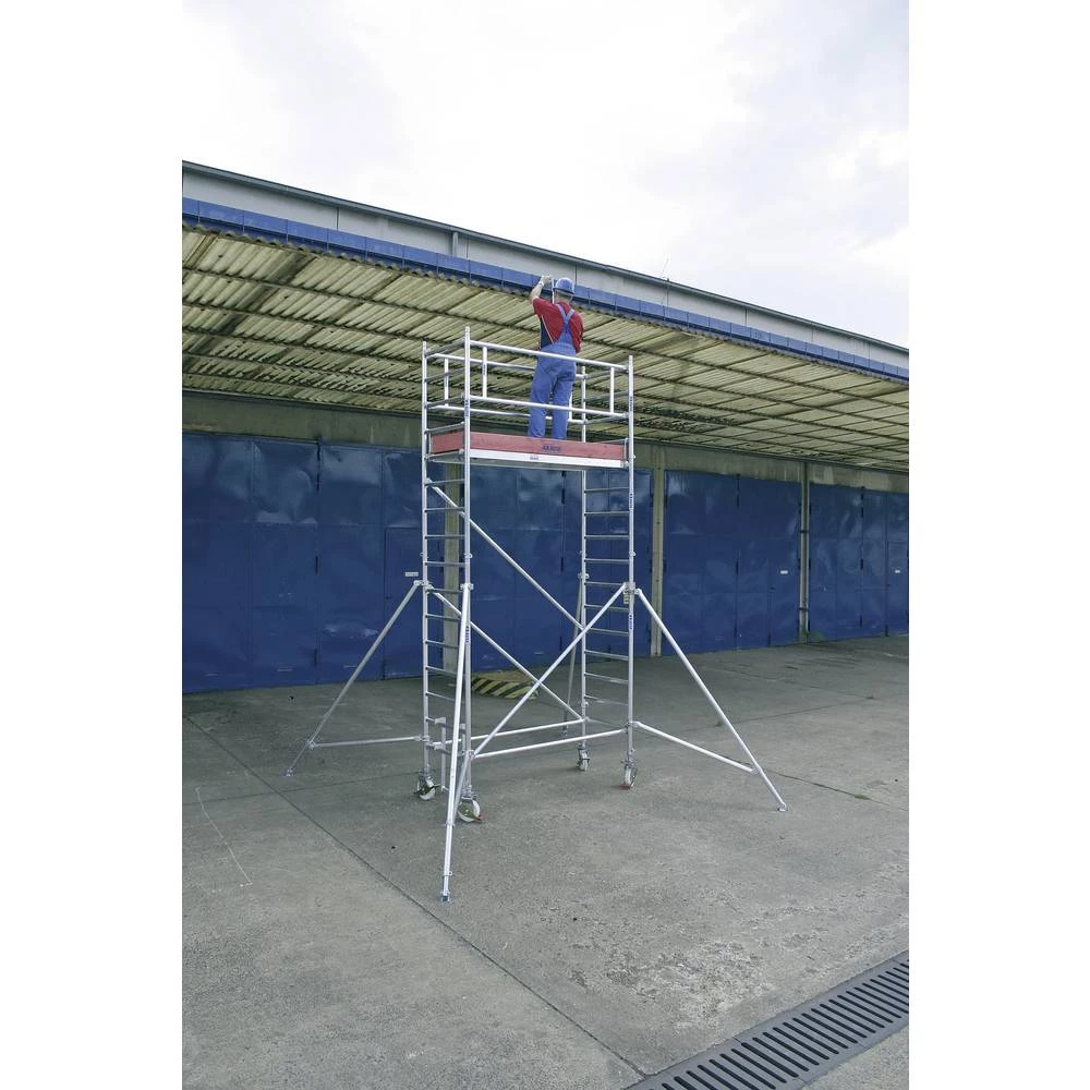 Sinterbronze (value.2976892) Skela Mobilna Radna visina (maks.): 12.30 m Krause STABILO Professional Serie 1000 738127 Srebrna 2 slika