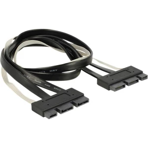 Tvrdi disk Priključni kabel [1x SATA-Express utikač 18-polni - 1x SATA-Express utikač 18-polni] 0.50 m Crna/bijela Delock slika
