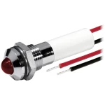 LED signalna lampica za ugradnju promjera 8mm - vanjski reflektor - sa 600mm spojnim žicama - 12VDC crvena CML 19040253/6 LED smjerni crvena 12 V/DC