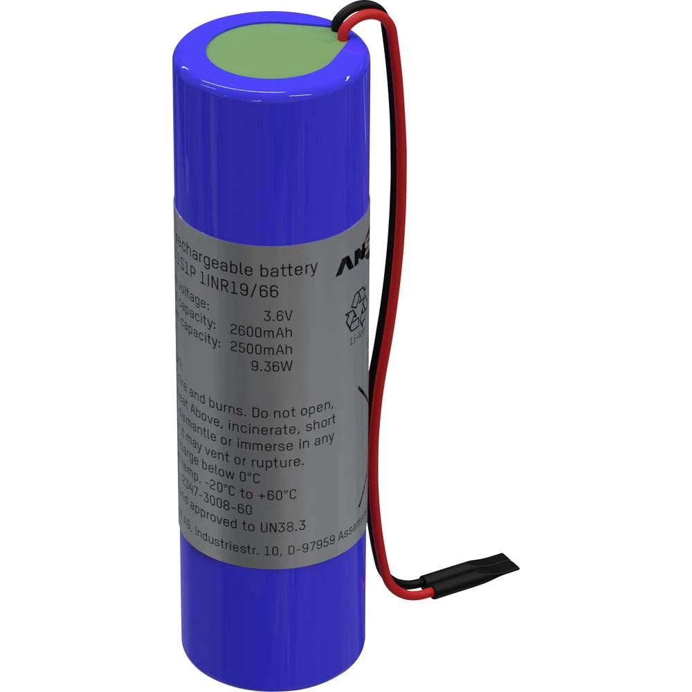 Ansmann specijalni akumulatori 18650 kabel Li-Ion 3.6 V 2600 mAh slika