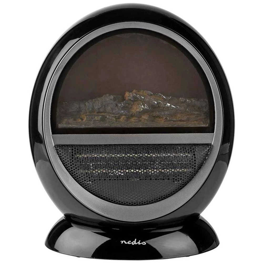 Keramička ventilatorska grijalica Nedis HTFA21BK s realističnim efektom plamena Nedis HTFA21BK keramički ventilatorski grijač  HTFA21BK  15 m² crna slika