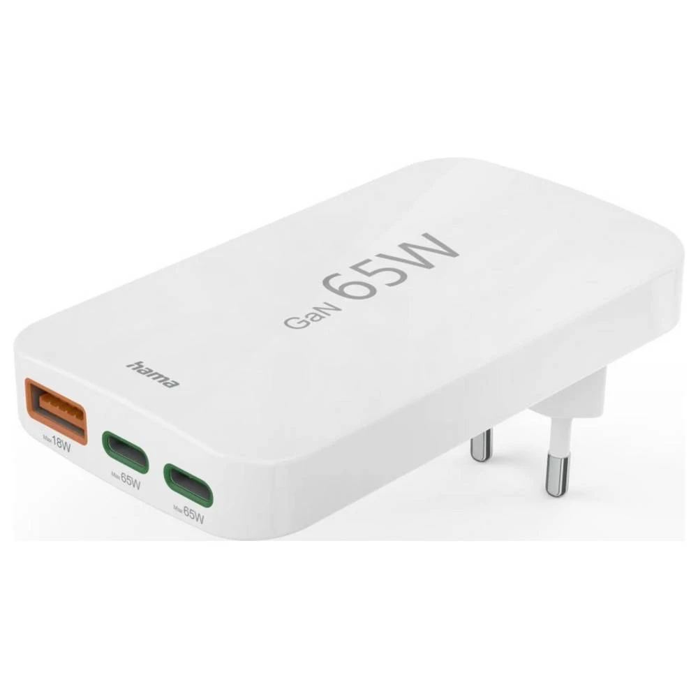 Hama USB punjač 65.00 W bijela slika