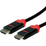 Roline HDMI priključni kabel 3.00 m 11.04.5943 dvostruko zaštićen crna [1x muški konektor HDMI - 1x muški konektor HDMI]