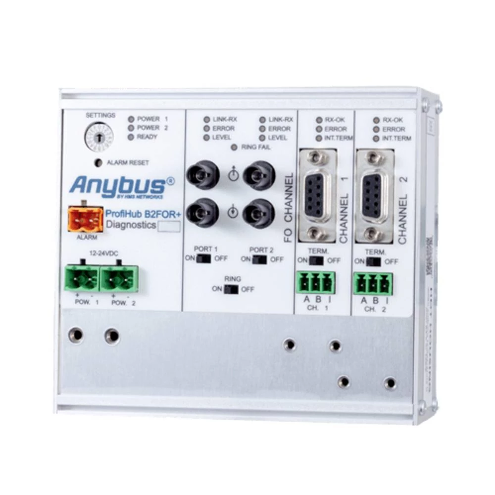 Anybus 17220 ProfiHub B2FO2+ repetitor Profibus, staklena vlakna , RS-485 12 V/DC, 24 V/DC 1 St. slika