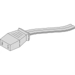 SCHROFF priključni kabel s utikačem - PRIKLJUČNI KABEL ZA VENTILATORE pc ventilator priključni kabel 1 m Schroff