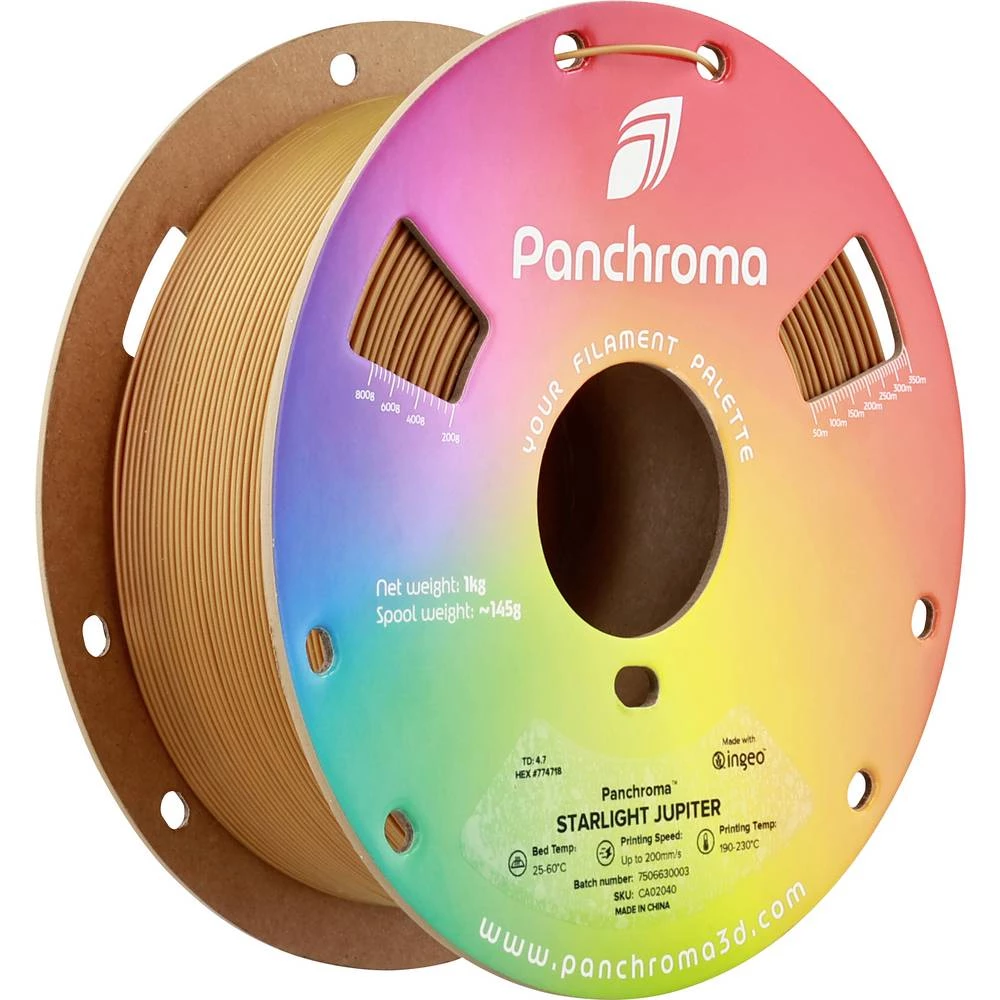 Polymaker CA02040 Panchroma™ Starlight 3D pisač filament PLA višebojni, promjena boje 1.75 mm 1000 g Starlight Jupiter, slika