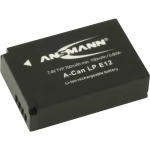 Kamera-akumulator Ansmann Zamjenjuje originalnu akU. bateriju LP-E12 7.4 V 750 mAh A-Can LP-E12