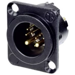 XLR utični konektor Muški konektor za prirubnicu, ravni kontakti Broj polova: 10 Crna Neutrik 1 ST