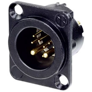 XLR utični konektor Muški konektor za prirubnicu, ravni kontakti Broj polova: 10 Crna Neutrik 1 ST slika